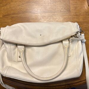 Kate Spade Cream Satchel Bag